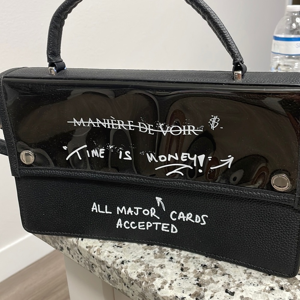 Maniere De Voir Time is Money Handbag